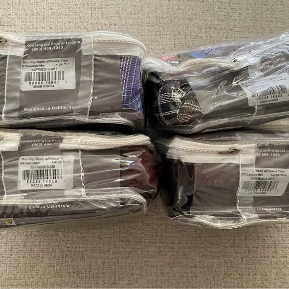 Kensington Fly Masks with Fleece Trim - Picture 3 of 5